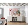Bontempi Pica 202cm Sideboard with inside central shelf Veneer Wood