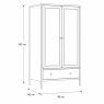 Ercol Winslow 2 Door Wardrobe Ercol Winslow 2 Door Wardrobe