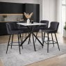 Amine Dining Bar Stool | Grey Velvet Amine Dining Bar Stool | Grey Velvet