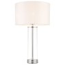 Lessina Table Lamp – Bright Nickel Finish Lessina Table Lamp – Bright Nickel Finish