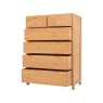 Ercol Bosco Bedroom Oak 6 Drawer Tall Wide Chest