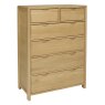 Ercol Bosco Bedroom Oak 6 Drawer Tall Wide Chest Ercol Bosco Bedroom Oak 6 Drawer Tall Wide Chest