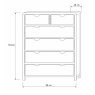 Ercol Bosco Bedroom Oak 6 Drawer Tall Wide Chest Ercol Bosco Bedroom Oak 6 Drawer Tall Wide Chest