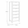 Ercol Bosco Bedroom Oak 6 Drawer Tall Chest Ercol Bosco Bedroom Oak 6 Drawer Tall Chest