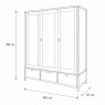 Ercol Bosco Bedroom Oak 3 Door Wardrobe Ercol Bosco Bedroom Oak 3 Door Wardrobe
