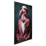 Mister Flamingo Glass Picture