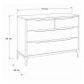 Ercol Rimini 4 Drawer Low Wide Chest Ercol Rimini 4 Drawer Low Wide Chest