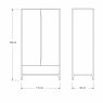 Ercol Rimini 2 Door Wardrobe Ercol Rimini 2 Door Wardrobe