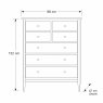 Ercol Teramo 7 Drawer Tall Wide Chest Ercol Teramo 7 Drawer Tall Wide Chest
