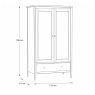 Ercol Teramo 2 Door Wardrobe Ercol Teramo 2 Door Wardrobe