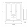 Ercol Teramo 3 Door Wardrobe Ercol Teramo 3 Door Wardrobe