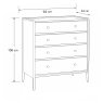 Ercol Winslow Bedroom 4 Drawer Chest Ercol Winslow Bedroom 4 Drawer Chest