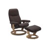 Stressless Consul Medium Classic Chair and Stool