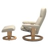 Stressless Consul Medium Leather Chair & Stool with Classic Base Quickship Stressless Consul Medium Leather Chair & Stool with Classic Base Quickship