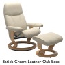 Stressless Consul Medium Leather Chair & Stool with Classic Base Quickship Stressless Consul Medium Leather Chair & Stool with Classic Base Quickship