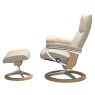 Stressless Consul Medium Chair & Stool with Signature Base Quickship