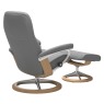 Stressless Consul Medium Chair & Stool with Signature Base Quickship Stressless Consul Medium Chair & Stool with Signature Base Quickship