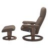 Stressless Consul Small Chair & Stool with Classic Base Quickship