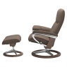 Stressless Consul Small Chair & Stool with Signature Base Quickship Stressless Consul Small Chair & Stool with Signature Base Quickship