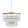 Romy Brushed Gold Chandelier