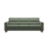 Stressless Fiona 3 Seater Sofa With Wooden Arms Stressless Fiona 3 Seater Sofa With Wooden Arms