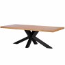2.4m Oak Dining Table and 4 x Sam Chair Tan 2.4m Oak Dining Table and 4 x Sam Chair Tan