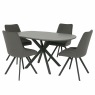 140 Ext Grey Dining Table & 4 Grey Norfolk Chairs 140 Ext Grey Dining Table & 4 Grey Norfolk Chairs