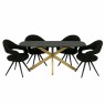 Chambery 230cm oval dining table & 4 Raffi Dining Black Dining Chairs Bundle Chambery 230cm oval dining table & 4 Raffi Dining Black Dining Chairs Bundle
