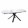 Giza 130cm Marble Extending Dining Table & 4 Milford Charcoal Dining Chairs Giza 130cm Marble Extending Dining Table & 4 Milford Charcoal Dining Chairs