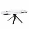Giza 130cm Marble Extending Dining Table & 4 Milford Charcoal Dining Chairs Giza 130cm Marble Extending Dining Table & 4 Milford Charcoal Dining Chairs