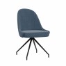 Giza 130cm Marble Extending Dining Table & 4 Milford Blue Dining Chairs Giza 130cm Marble Extending Dining Table & 4 Milford Blue Dining Chairs
