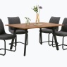 Habufa Halmstad Bundle 160cm ext Table & 4 Anthracite Dining Chairs Habufa Halmstad Bundle 160cm ext Table & 4 Anthracite Dining Chairs