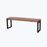 1.4m Ext Table, 2 Massa Blue Chairs & Small Bench 1.4m Ext Table, 2 Massa Blue Chairs & Small Bench