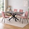 Hayley Grey Extending Dining Table & 4 Lindo Chairs Hayley Grey Extending Dining Table & 4 Lindo Chairs