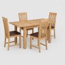 Stonehouse Compact Extending Table & 4 Chairs Stonehouse Compact Extending Table & 4 Chairs