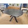 Giza Marquina Black Marble Extending Table Giza Marquina Black Marble Extending Table