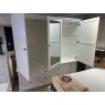 Viggo Bedroom Triple Wardrobe with Six Drawers in White Viggo Bedroom Triple Wardrobe with Six Drawers in White