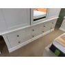Viggo Bedroom Triple Wardrobe with Six Drawers in White Viggo Bedroom Triple Wardrobe with Six Drawers in White