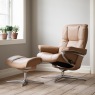 Stressless Mayfair Large Cross Base Chair & Stool Stressless Mayfair Large Cross Base Chair & Stool