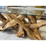 Root Rectangular Coffee table with Glass top Root Rectangular Coffee table with Glass top