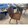 A ROOT Dining Table & 4 Leather Chairs A ROOT Dining Table & 4 Leather Chairs