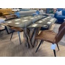 A ROOT Dining Table & 4 Leather Chairs A ROOT Dining Table & 4 Leather Chairs
