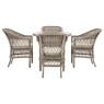 Menton 4 Seater Round Dining Set Menton 4 Seater Round Dining Set