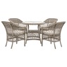 Menton 4 Seater Round Dining Set Menton 4 Seater Round Dining Set