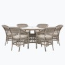 Menton 6 Seater Round Dining Set