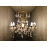 Gold Plate Pendeloque Pendant Chandelier Gold Plate Pendeloque Pendant Chandelier