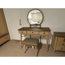 Marvic Dressing Table with Mirror and Matching Fabric Stool Marvic Dressing Table with Mirror and Matching Fabric Stool