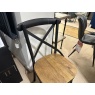 Madeline Dining Chair with Rustic Wooden Seat Madeline Dining Chair with Rustic Wooden Seat
