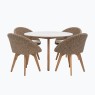 Avena 4 Seater Round Dining Set Avena 4 Seater Round Dining Set