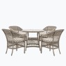 Menton 4 Seater Round Dining Set Menton 4 Seater Round Dining Set